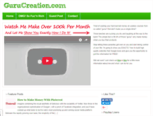 Tablet Screenshot of gurucreation.com